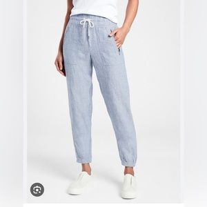 Athleta Cabo Linen Jogger Size 6 NWT